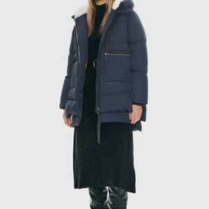 Orolay puffer coat tiktok small navy